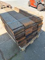 Gebruikte  azobe balken planken bielzen  10x20cm, Ophalen, Zo goed als nieuw, Hout, Biels
