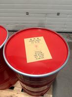 Rood ijzeren vat met deksel en klemband – 200 liter, 150 liter of meer, Ophalen, Zo goed als nieuw, Metaal
