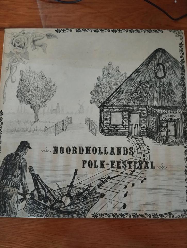 Noordhollands Folk Festival Fiddlers Farm vinyl LP uit 1980, Cd's en Dvd's, Vinyl | Wereldmuziek, Zo goed als nieuw, Ophalen of Verzenden