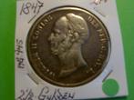 Rijksdaalder Willem II,1847  ZF+ !, Postzegels en Munten, Munten | Nederland, Verzenden, Zilver, Losse munt, 2½ gulden