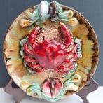 Caldas Portugees majolica, krab, aardewerk wandbord, Ophalen of Verzenden