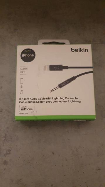 Belkin 3.5mm naar Lightning Audio Kabel beschikbaar voor biedingen