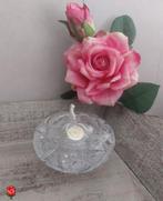 Vintage olielamp van Boheems kristal uit Tsjechië, Ophalen of Verzenden