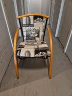 Eetkamerstoel, 6 stuks, Huis en Inrichting, Stoelen, Ophalen, Gebruikt, Overige kleuren, Stof