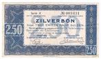 2 1/2 gulden zilverbon 1938, Ophalen of Verzenden, 2½ gulden, Los biljet