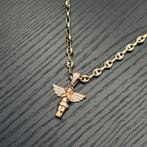 14k gouden ketting met hanger engel prachtig model