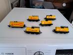 5 x Fleischmann Shell wagon + 1 andere, Hobby en Vrije tijd, Modeltreinen | H0, Gebruikt, Gelijkstroom, Fleischmann, Wagon