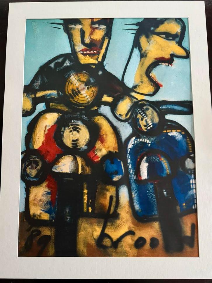 Herman Brood Zeefdruk Road Rage 1989, Antiek en Kunst, Kunst | Schilderijen | Klassiek, Ophalen