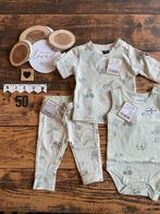 Baby boy wibra setje groen broekje shirtje romper maat 50, Kinderen en Baby's, Babykleding | Maat 50, Nieuw, Ophalen of Verzenden