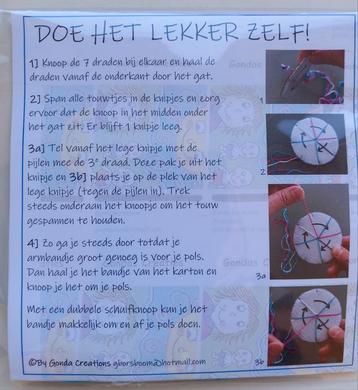 Gondas Creaties "DOE HET LEKKER ZELF" pakket armbandje maken beschikbaar voor biedingen