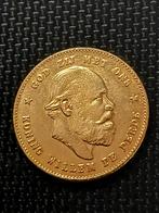 1887 Gouden Vergulding Tientje Naslag 10 Gulden Willem III, Postzegels en Munten, Munten | Nederland, Koning Willem III, Verzenden