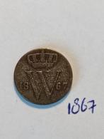 Halve cent 1867 Koning Willem 3, Postzegels en Munten, Munten | Nederland, Ophalen of Verzenden, Koning Willem III, Overige waardes
