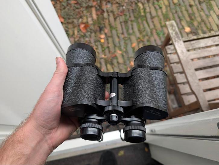 Verrekijker Prismenglas 10x50, Audio, Tv en Foto, Optische apparatuur | Verrekijkers, Gebruikt, Porro (met knik), 8 tot 12x, Met hoes of tas