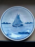 Delfts Holland oud wandbord met zijlschip, Antiek en Kunst, Ophalen of Verzenden