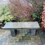 Natuurstenen tuinbank - uniek en robuust, Ophalen, Gebruikt, Overige materialen