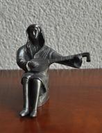 Miniatuur Beeldje Luitspeler Daalderop Tin 7 cm, Antiek en Kunst, Antiek | Tin, Ophalen of Verzenden