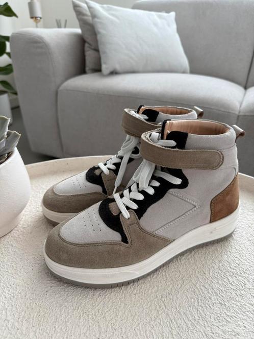 Nieuw Zusss hoge leren sneakers zand maat 38 t.w.v. 129,95, Kleding | Dames, Schoenen, Zo goed als nieuw, Sneakers of Gympen, Beige