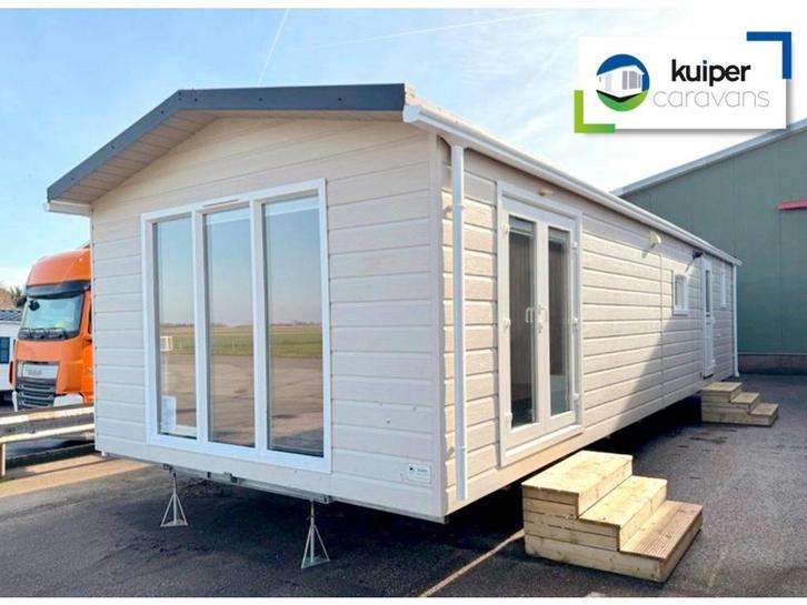 Chalet jong gebruikt | als nieuw | Unique 11.00 x 4.00, Caravans en Kamperen, Stacaravans, tot en met 4