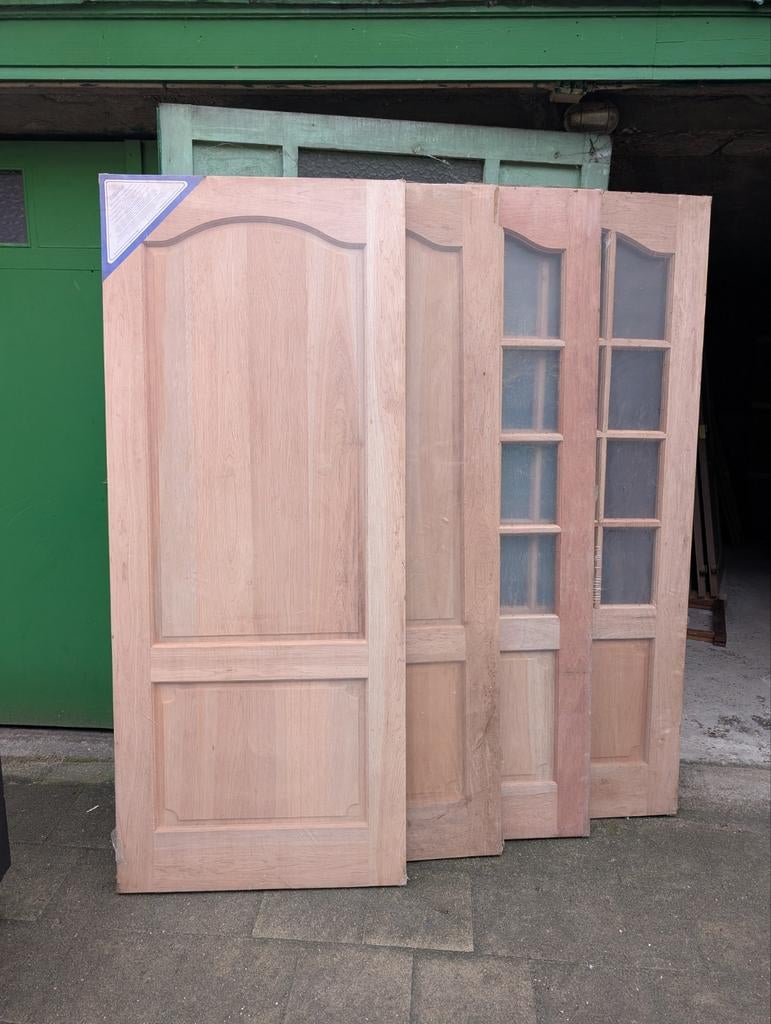 6 massief eike Binnendeuren nieuwe deuren, Ophalen, 80 tot 100 cm, Binnendeur, 200 tot 215 cm