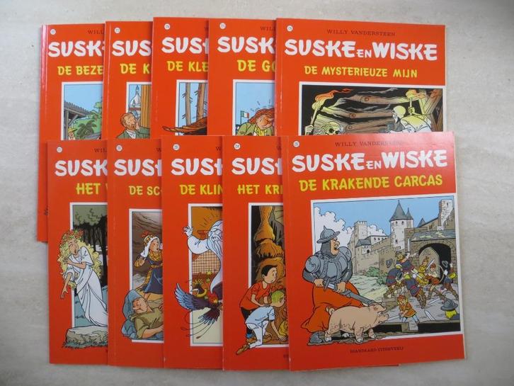10x Suske en Wiske - 222 223 224 225 226 227 231 233 234 235, Boeken, Stripboeken, Gelezen, Eén stripboek, Ophalen of Verzenden
