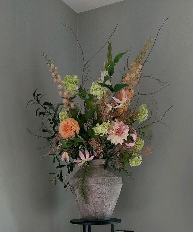 Mega groot zijde bloemen boeket (3 zijdig), Huis en Inrichting, Woonaccessoires | Droogbloemen, Zo goed als nieuw, Ophalen