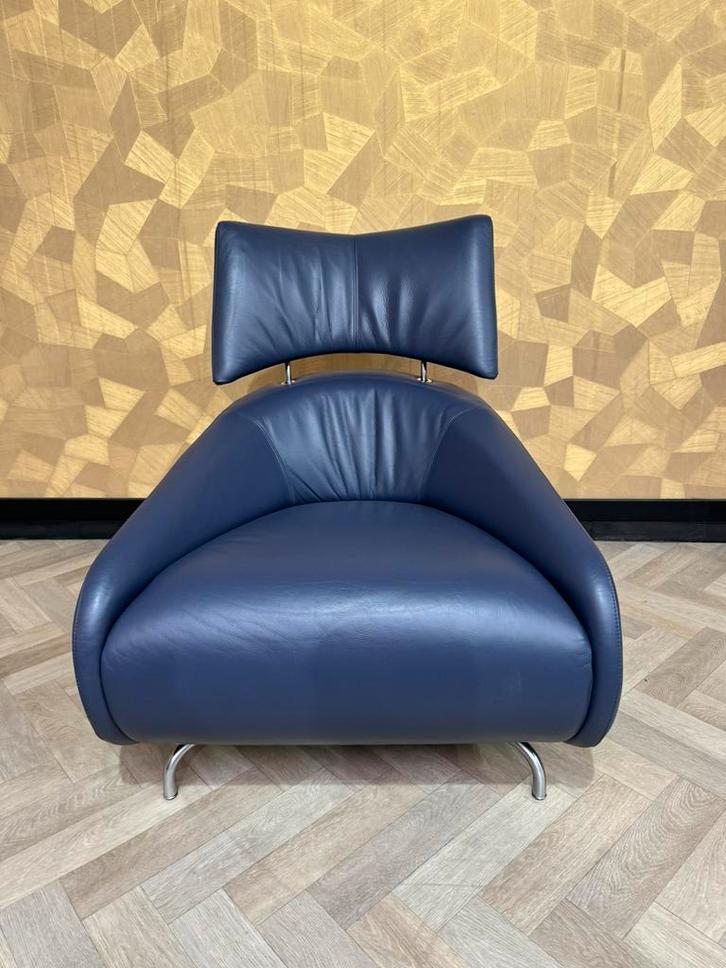 Leolux Solymi Jan Armgardt, Huis en Inrichting, Fauteuils, Zo goed als nieuw, Leer, 50 tot 75 cm, Ophalen of Verzenden