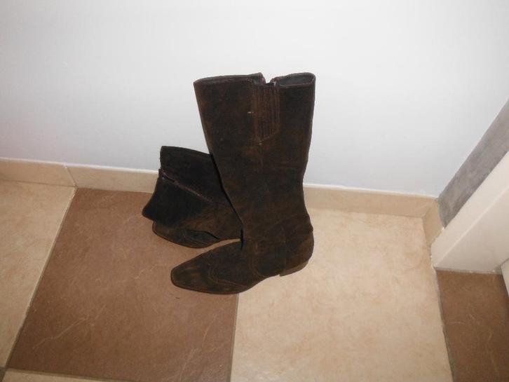 mooie bruine suede leren laarzen, Begetti, mt 40, Kleding | Dames, Schoenen, Gedragen, Hoge laarzen, Bruin, Verzenden