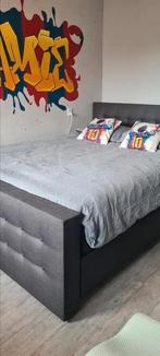 Swiss sens boxspring 231 x 181 buitenmaten, Ophalen, Zo goed als nieuw, Tweepersoons