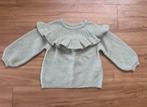 Trui met ruffle van zara - mintgroen - maat 92, Ophalen of Verzenden, Zo goed als nieuw, Meisje