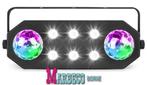 Strobemoon LED effect 2in1, Moonflower, Stroboscoop, Afstbed, Muziek en Instrumenten, Licht en Laser, Nieuw, Info@marbeco.nl, Kleur