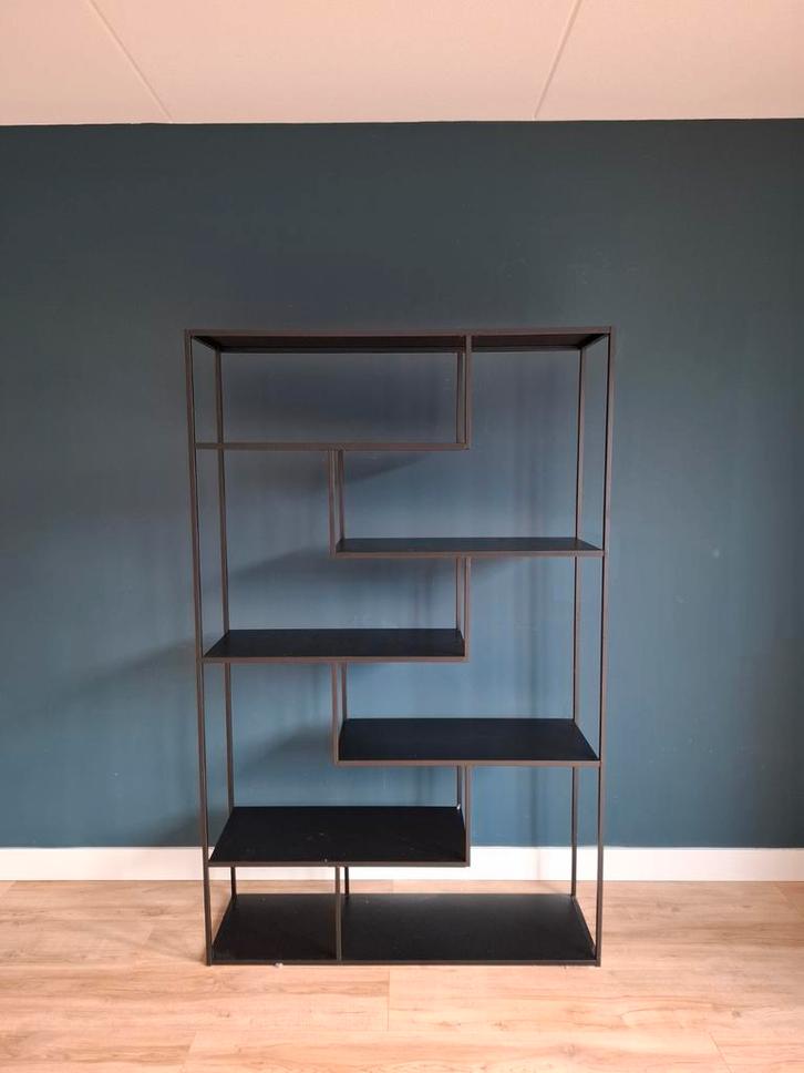 Metalen Vakkenkast - Industrieel Design, Huis en Inrichting, Kasten | Boekenkasten, Zo goed als nieuw, 100 tot 150 cm, 150 tot 200 cm