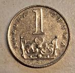 Tsjechie 1 Korun 1996, Postzegels en Munten, Munten | Europa | Niet-Euromunten, Ophalen of Verzenden, Overige landen, Losse munt