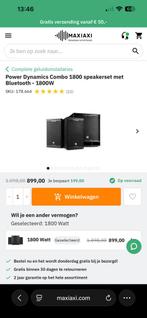Power dynamics combo 1800, Ophalen of Verzenden, 120 watt of meer, Subwoofer, Overige merken
