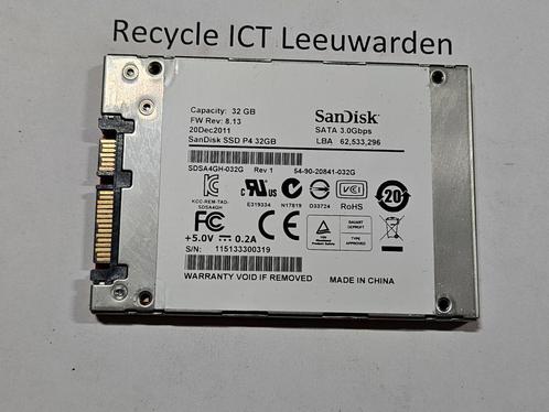 Sandisk 32gb laptop ssd hdd hardeschijf, Computers en Software, Harde schijven, Gebruikt, Laptop, Intern, SSD, SATA, Ophalen of Verzenden