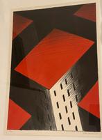 Jeroen Henneman Rode Daken, Antiek en Kunst, Kunst | Etsen en Gravures, Ophalen