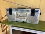 Vintage radio-cassetterecorder, Audio, Tv en Foto, Radio's, Ophalen of Verzenden, Gebruikt