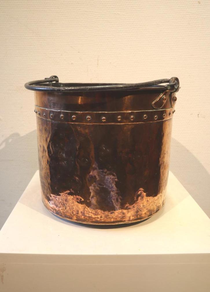 Kleine antieke roodkoperen nagelemmer, Antiek en Kunst, Antiek | Koper en Brons, Koper, Ophalen of Verzenden