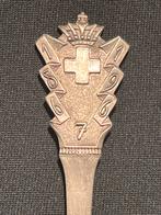 Vintage verzilverd Rode Kruis lepeltje, Antiek en Kunst, Antiek | Bestek, Ophalen of Verzenden