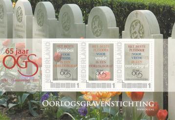 Nederland Postset Oorlogsgraven 65 Jaar met zegels + kaarten beschikbaar voor biedingen