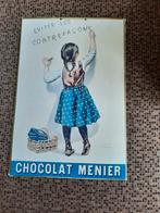 Vintage Chocolat Menier reclameposter, Ophalen of Verzenden, Overige thema's