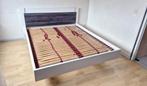 Tweepersoonsbed, modern, stevig en verstelbare lattenbodems, Ophalen, Wit, Tweepersoons, 200 cm