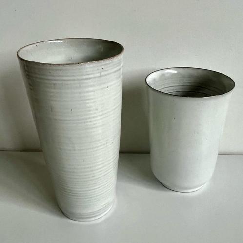Twee grijze vazen van Zaalberg (fifties vintage), Antiek en Kunst, Antiek | Vazen, Ophalen of Verzenden