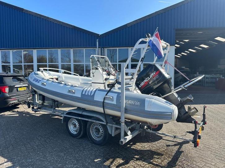 Novurania 570 rib rubberboot 150 pk Mercury EFI(boot is lek), Watersport en Boten, Rubberboten, Gebruikt, Overige merken, Overige materialen