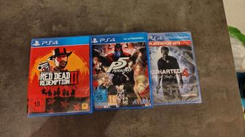 PS4 Game Bundle: Red Dead 2, Persona 5, Uncharted 4 beschikbaar voor biedingen