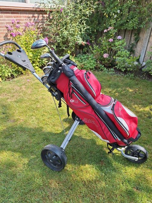 Dames golfset Black Diamond r.h. met golftrolley, Sport en Fitness, Golf, Zo goed als nieuw, Set, Overige merken, Ophalen