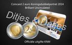 2 euro Koningsdubbelportret 2014 BU coincard KNM, Postzegels en Munten, Munten | Nederland, Ophalen of Verzenden, Koningin Beatrix