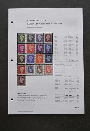 Frankeerzegels Koningin Wilhelmina 1947-1948 / drukwerk   beschikbaar voor biedingen