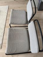 2x IKEA LINNEBÄCK Stoelen - Lichtgrijs, Huis en Inrichting, Stoelen, Twee, Ophalen of Verzenden, Zo goed als nieuw, Metaal