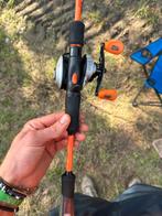Abu Garcia spinning hengel met reel – bijna nieuw, Watersport en Boten, Ophalen of Verzenden, Zo goed als nieuw, Molen