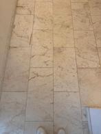 Gebruikte marmeren vloertegels 60x30, Doe-het-zelf en Verbouw, Tegels, Ophalen, Gebruikt, Minder dan 5 m², Vloertegels